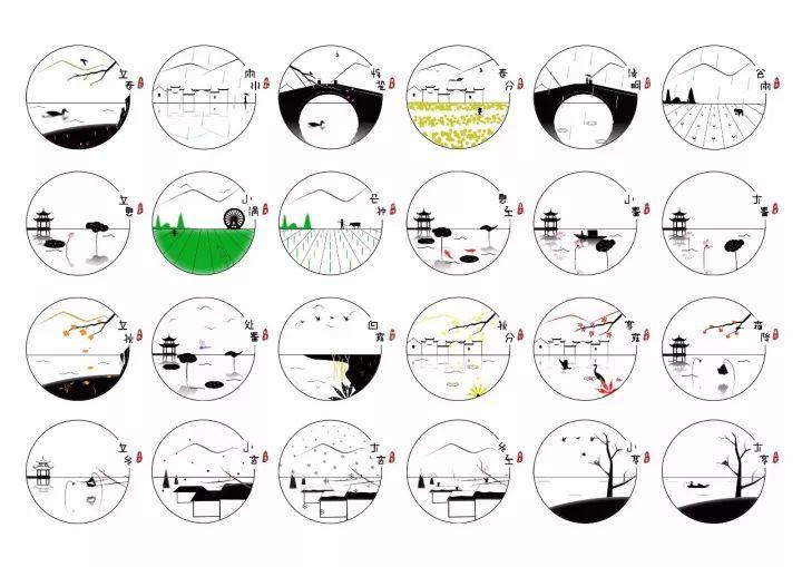 "二十四节气"标识系统设计征集获奖作品